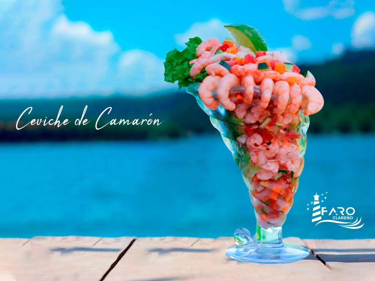 ceviche de camaron el faro clareño